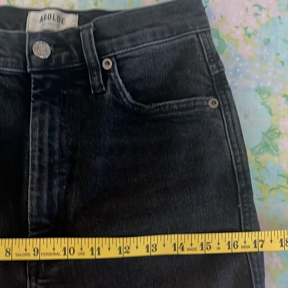Agolde | Pinch Waist High Rise Washed Black Size 26/2 90s Straight Leg Y2K - Picture 13 of 14